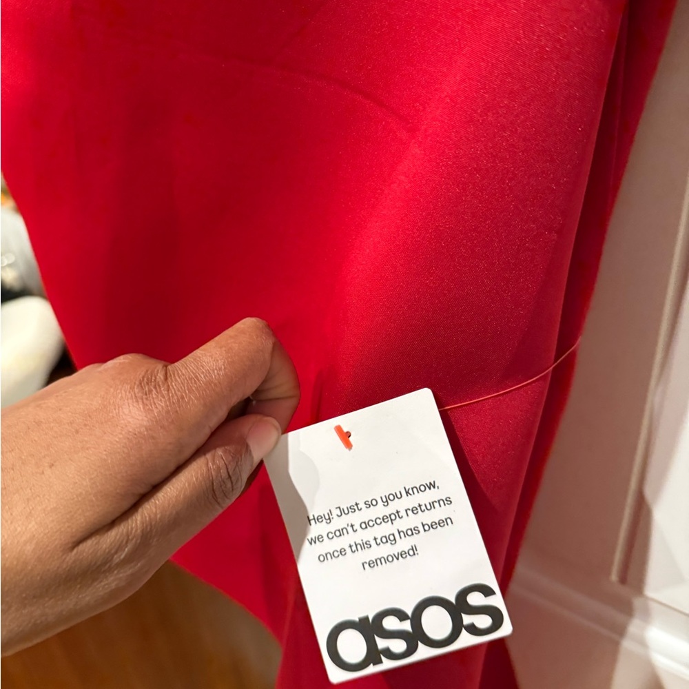 NWT Elegant Red Assymetrical Dress - Picture 8 of 14